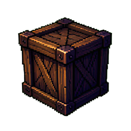 Boîte Cachée — sprite pixel art 256×256
