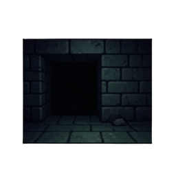 Parede de Passagem Oculta — sprite pixel art 256×256