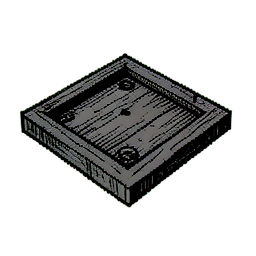 Plaque de Pression Cachée — sprite pixel art 256×256