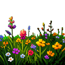 Highland Meadow - 256x256 pixel art sprite