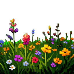 고지 목초지 — 256×256 픽셀 아트 스프라이트