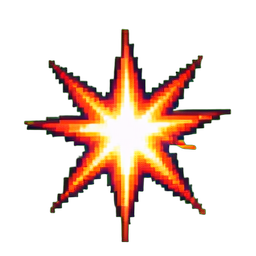 Hit Spark - 256x256 pixel art sprite