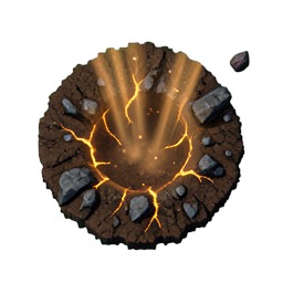 Hole Ground (HD-2D) - 256x256 pixel art sprite