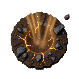 Trou du Sol (HD-2D) — sprite pixel art 256×256