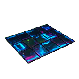 Holographic Floor — 256×256 pixel art sprite