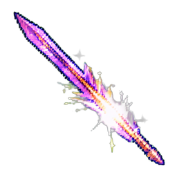 Flecha Sagrada Radiante — sprite pixel art 256×256