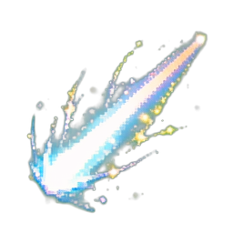 Efecto de rayo sagrado — sprite pixel art 256×256