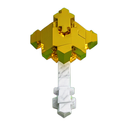 Holy Cleric (Voxel) - 256x256 pixel art sprite