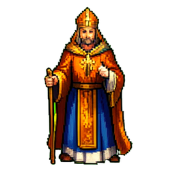 Holy Cleric - 256x256 pixel art sprite