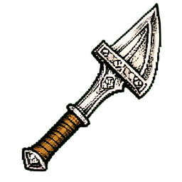 Alabarda Sagrada — sprite pixel art 256×256