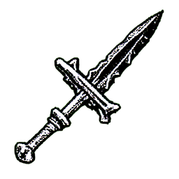 Heiliges Schwert (1-Bit) — 256×256 Pixel-Art-Sprite