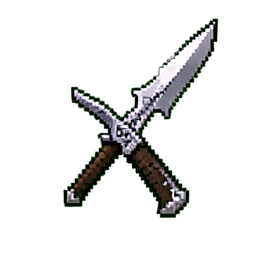 Tridente Sagrado — sprite pixel art 256×256
