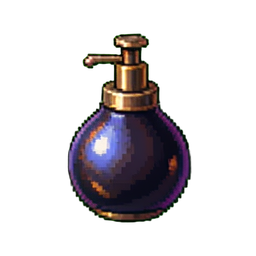 Frasco de Água Sagrada — sprite pixel art 256×256