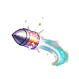 Homing Missile Trail — 256×256 pixel art sprite
