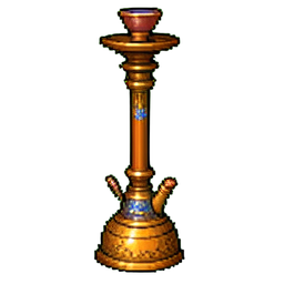 Hookah Pipe Tall Ornate — 256×256 pixel art sprite