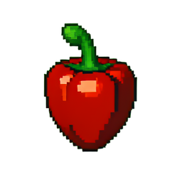 Pimenta Picante — sprite pixel art 256×256