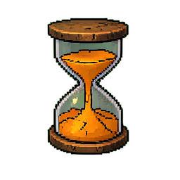 Horloge (16-Bit) — sprite pixel art 256×256