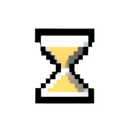 Hourglass (Low-Res) - 256x256 pixel art sprite