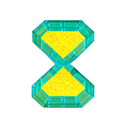 Hourglass (Voxel) - 256x256 pixel art sprite