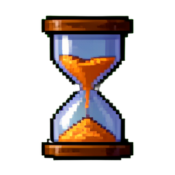 Hourglass - 256x256 pixel art sprite