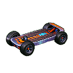 Hoverboard — 256×256 Pixel-Art-Sprite