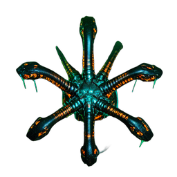 Hydra (Cinematic) — 256×256 pixel art sprite