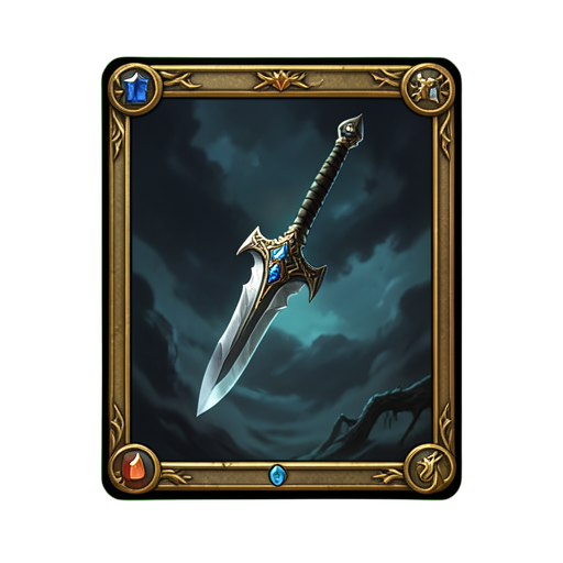 Hydra Fang Dagger — 512×512 pixel art sprite