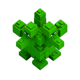 Hydra (Voxel) - 256x256 pixel art sprite