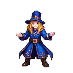 Hydromancer — 256×256 pixel art sprite