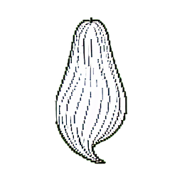 Fio de cabelo higrômetro — sprite pixel art 256×256