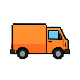 Camion de glaces — sprite pixel art 256×256