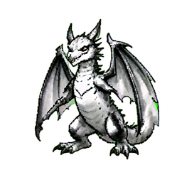 Ice Dragon Hatchling — 256×256 pixel art sprite