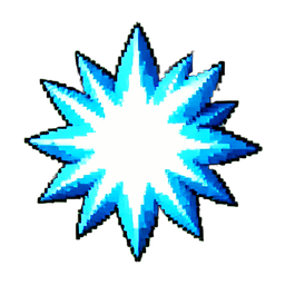 Élément de Glace (16-Bit) — sprite pixel art 256×256