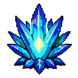 Elemento de Gelo — sprite pixel art 256×256