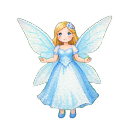 Fada de Gelo — sprite pixel art 256×256