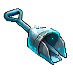 Broca de pesca de gelo — sprite pixel art 256×256