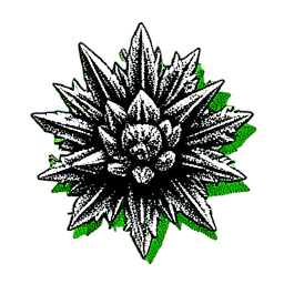 Eis-Golem (1-Bit) — 256×256 Pixel-Art-Sprite