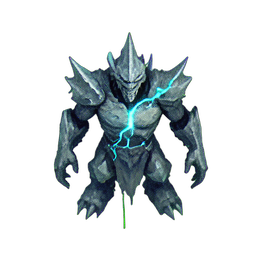Ice Golem (Atmospheric) - 256x256 pixel art sprite