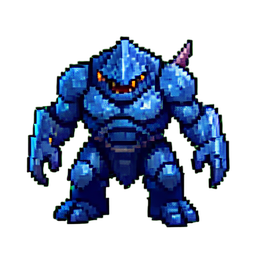 Ice Golem - 256x256 pixel art sprite