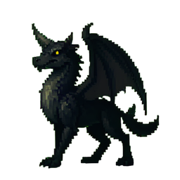 Hipogrif de Gelo — sprite pixel art 256×256