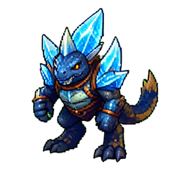 Iceimp-Begleiter — 256×256 Pixel-Art-Sprite