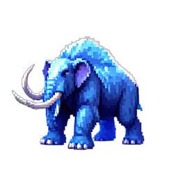 Mammouth de Glace (Cinématique) — sprite pixel art 256×256
