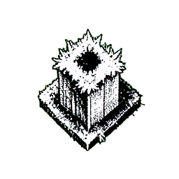 Ice Pillar (1-Bit) - 256x256 pixel art sprite