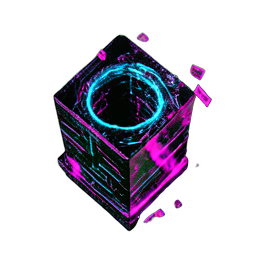 Eispfahl (Cyberpunk) — 256×256 Pixel-Art-Sprite