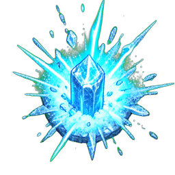 Pilar de Gelo (VFX) — sprite pixel art 256×256