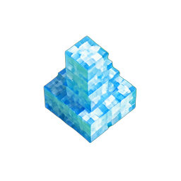 Ice Pillar (Voxel) - 256x256 pixel art sprite