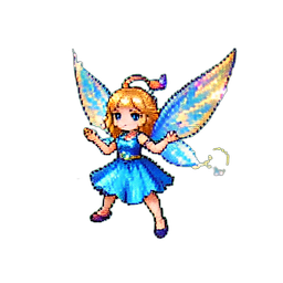 氷のピクシー — 256×256 ピクセルアートスプライト