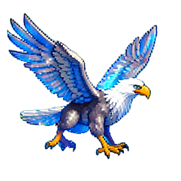 Ice Roc Eagle — 256×256 pixel art sprite