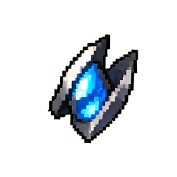 Ice Shard Skill Icon — 256×256 pixel art sprite