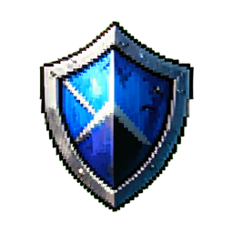 Eis-Schild — 256×256 Pixel-Art-Sprite